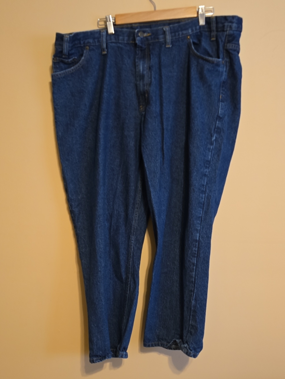 RK Brand Jeans Men's Size 44 Dark Blue Denim Jeans Cotton Workwear
